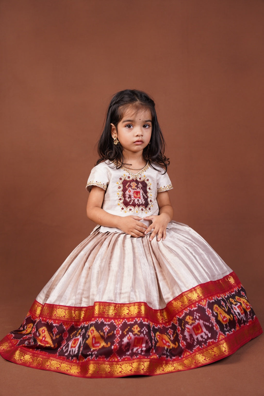 Patola fusion lehenga