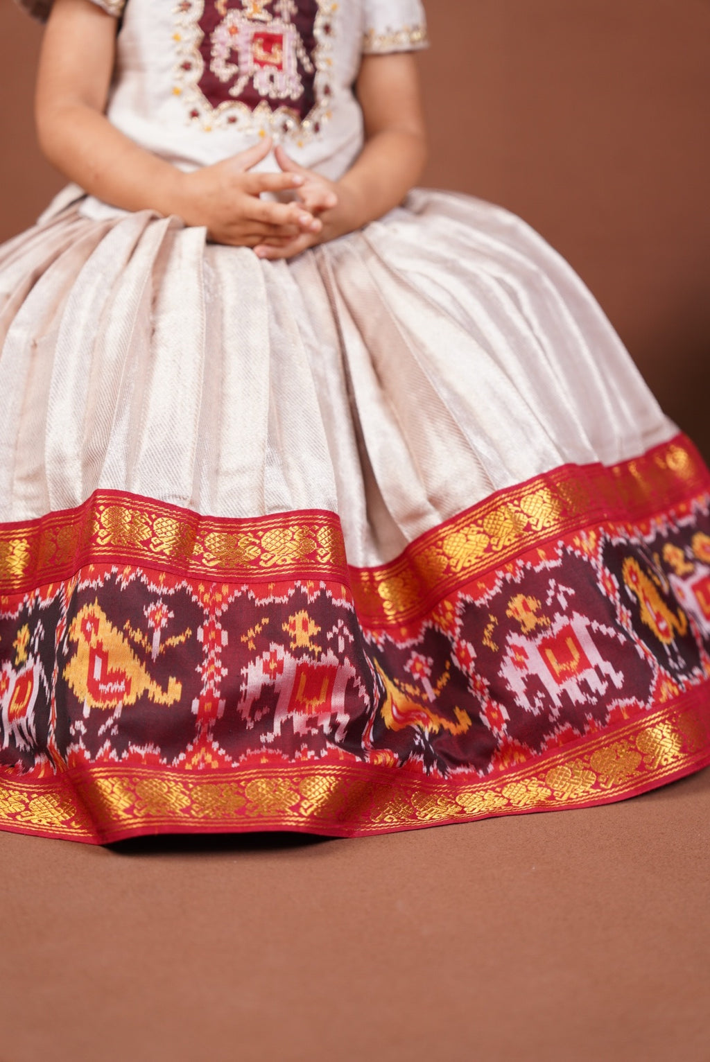 Patola fusion lehenga