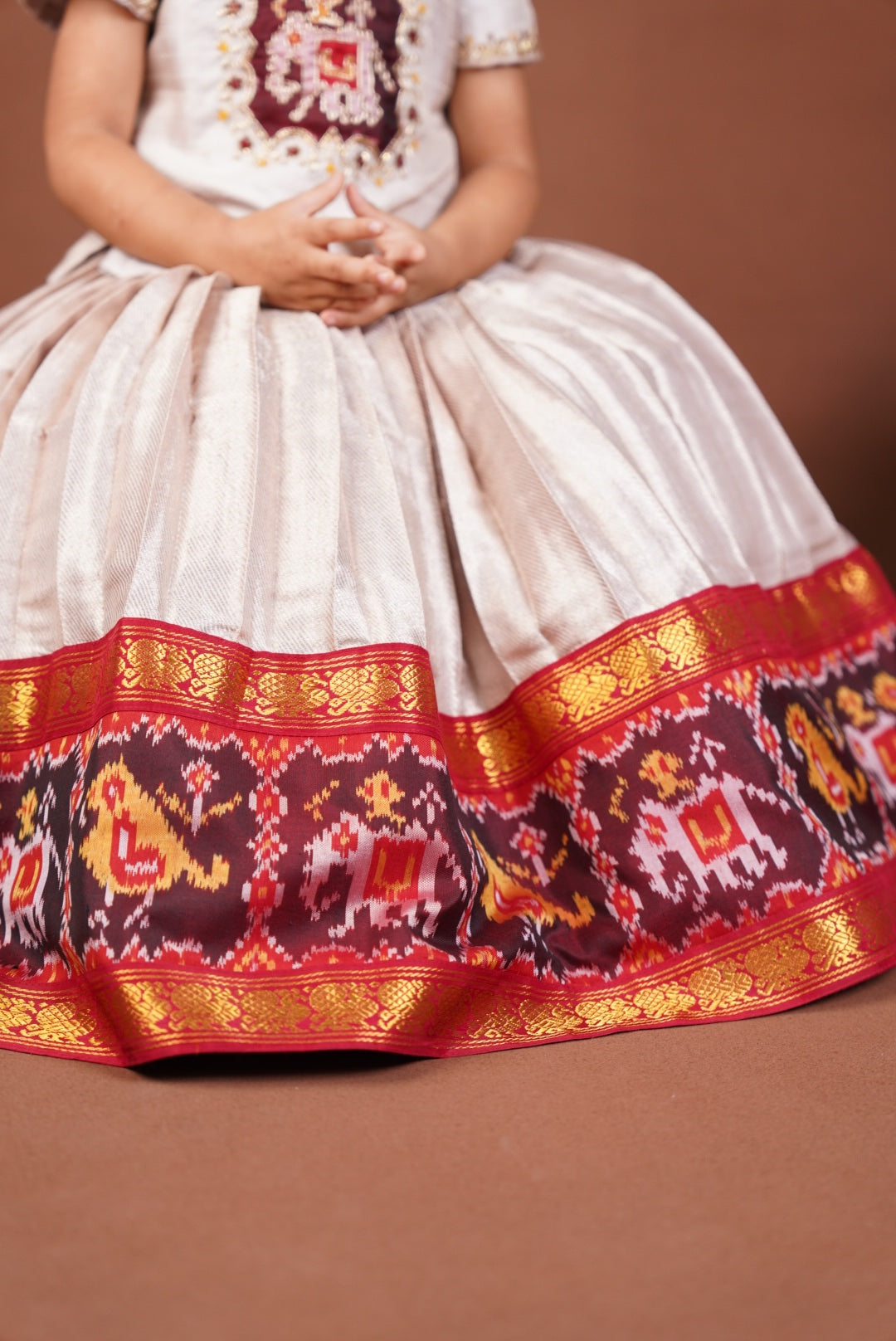 Patola fusion lehenga