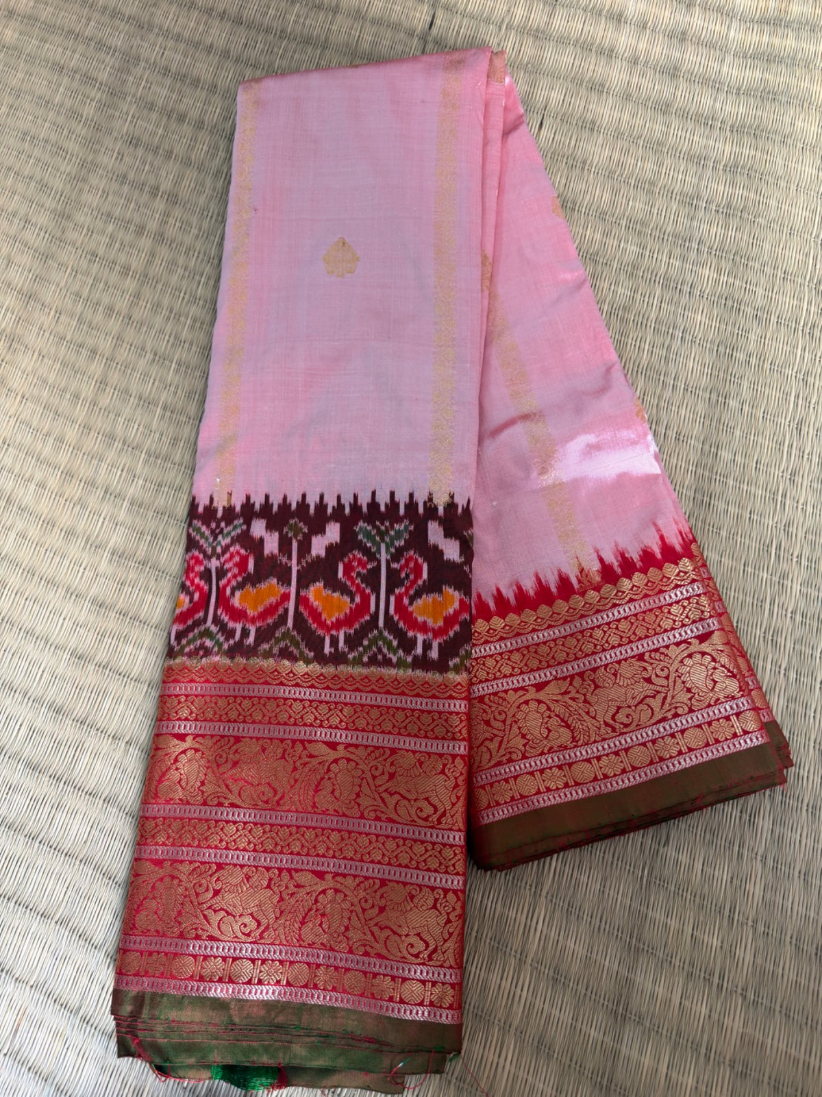 Twill Ikkatha saree