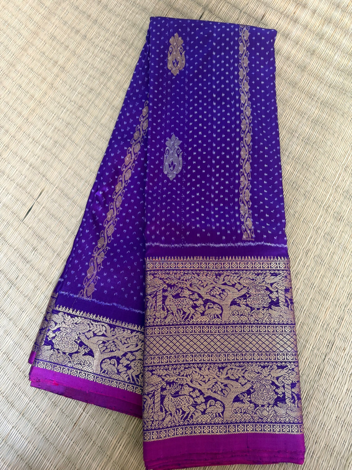 Twill Ikkath saree