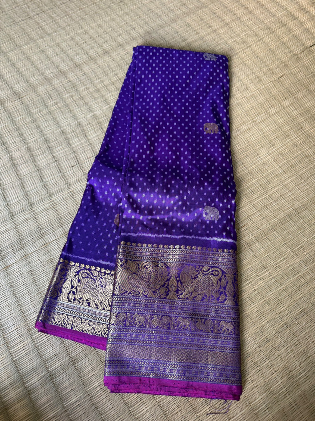 Twill Ikath saree