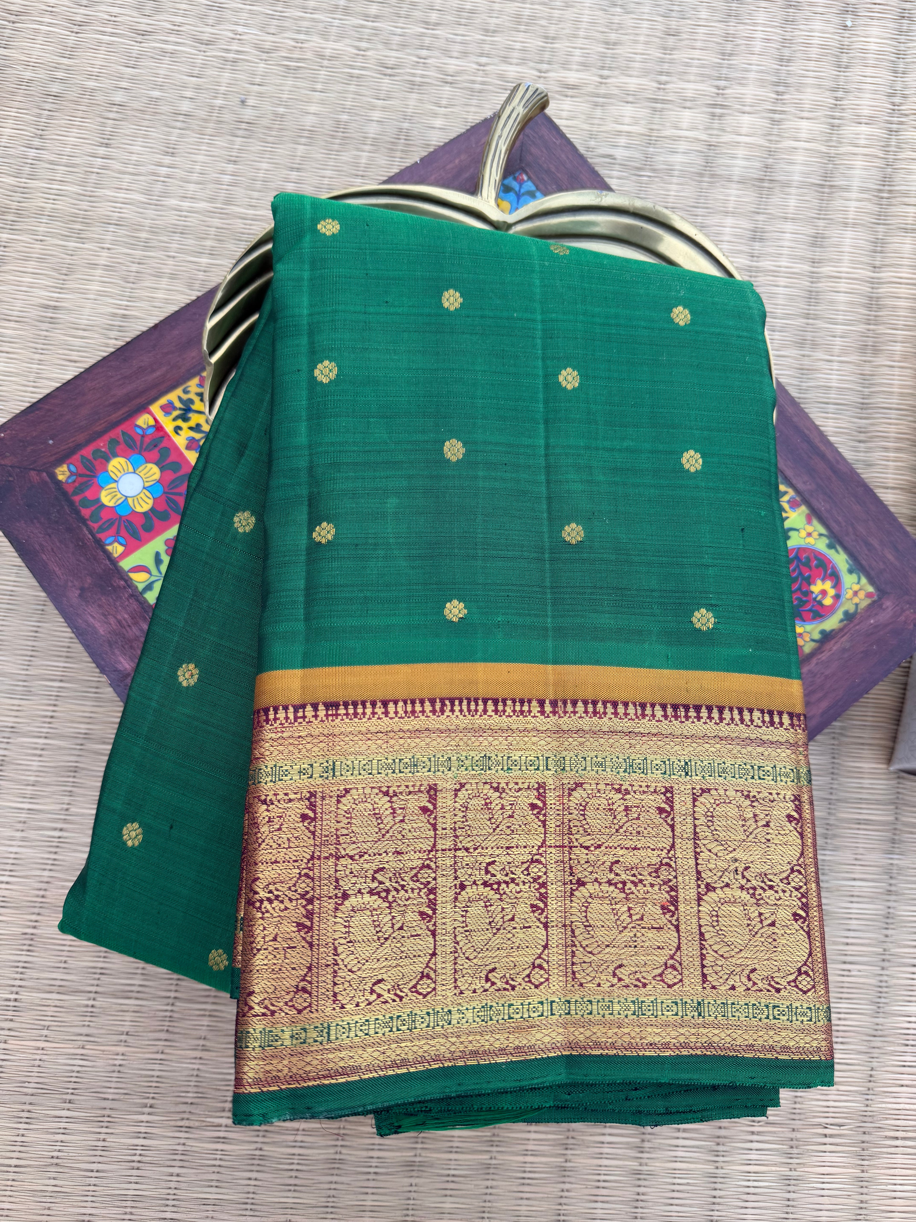 Pure Kanchipattu Saree – Green