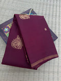 Pure Kanchipattu Saree – Chocolate Brown