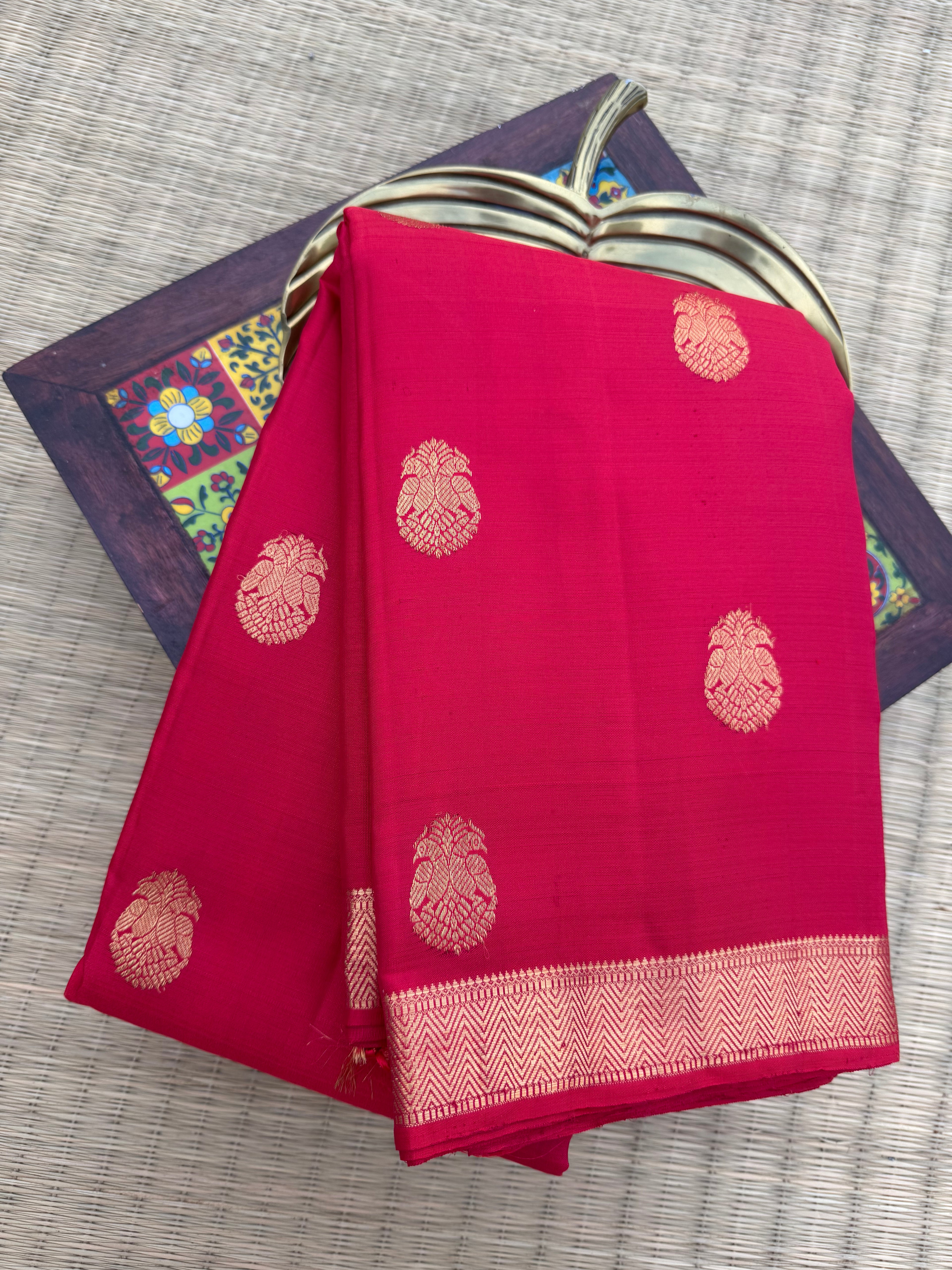 Pure Kanchipattu Saree – Red