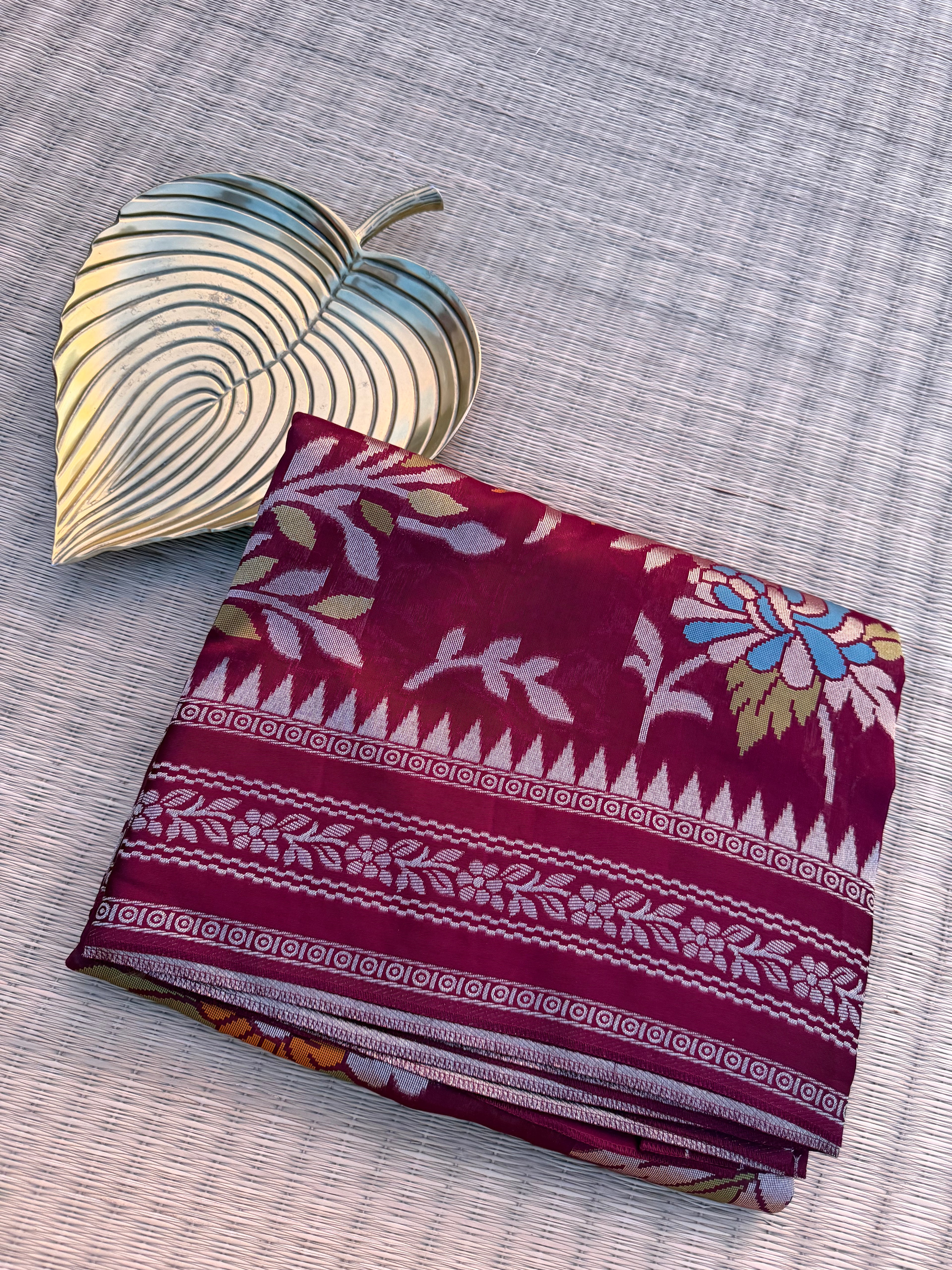 MAROON BANARASI SAREE