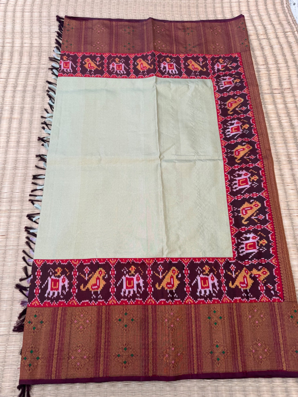 Patola Kanjeevaram fusion saree