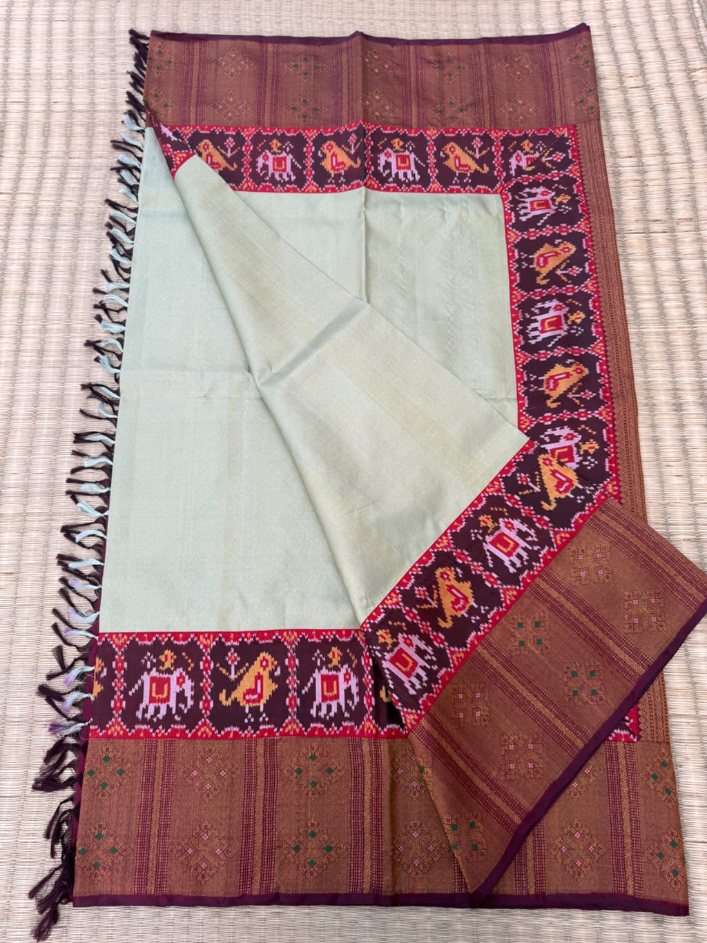 Patola Kanjeevaram fusion saree