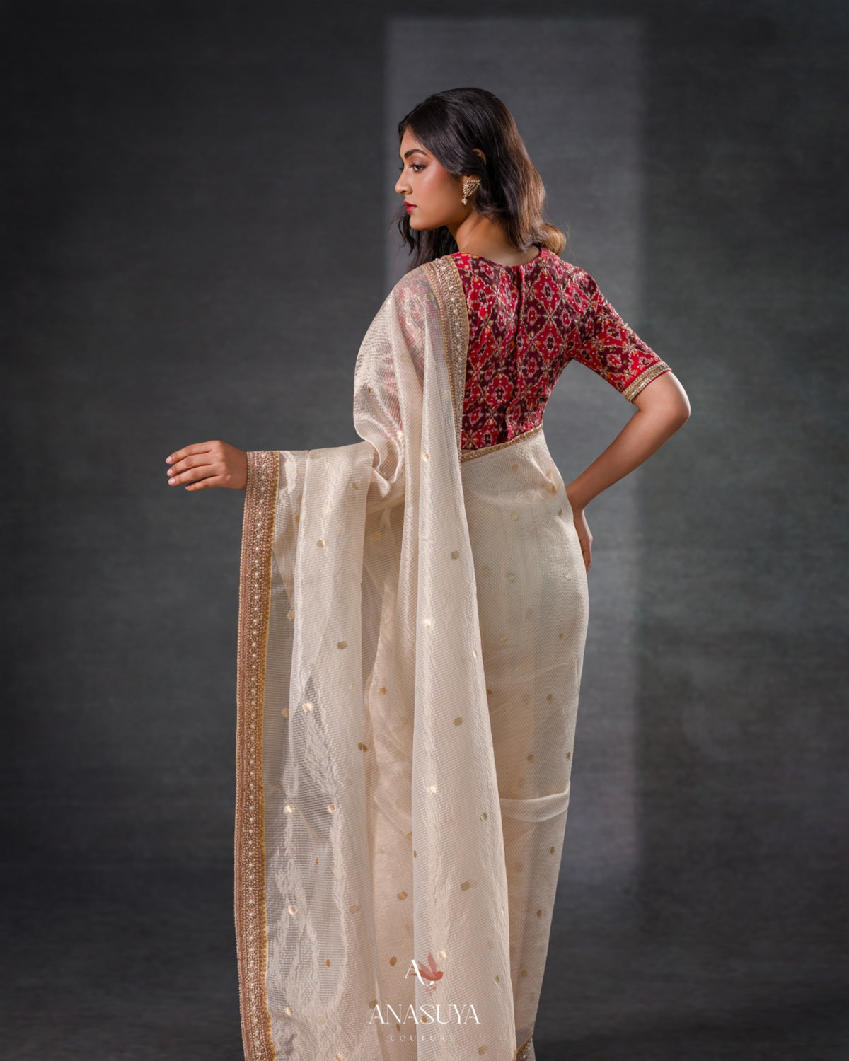 Patola fusion Saree
