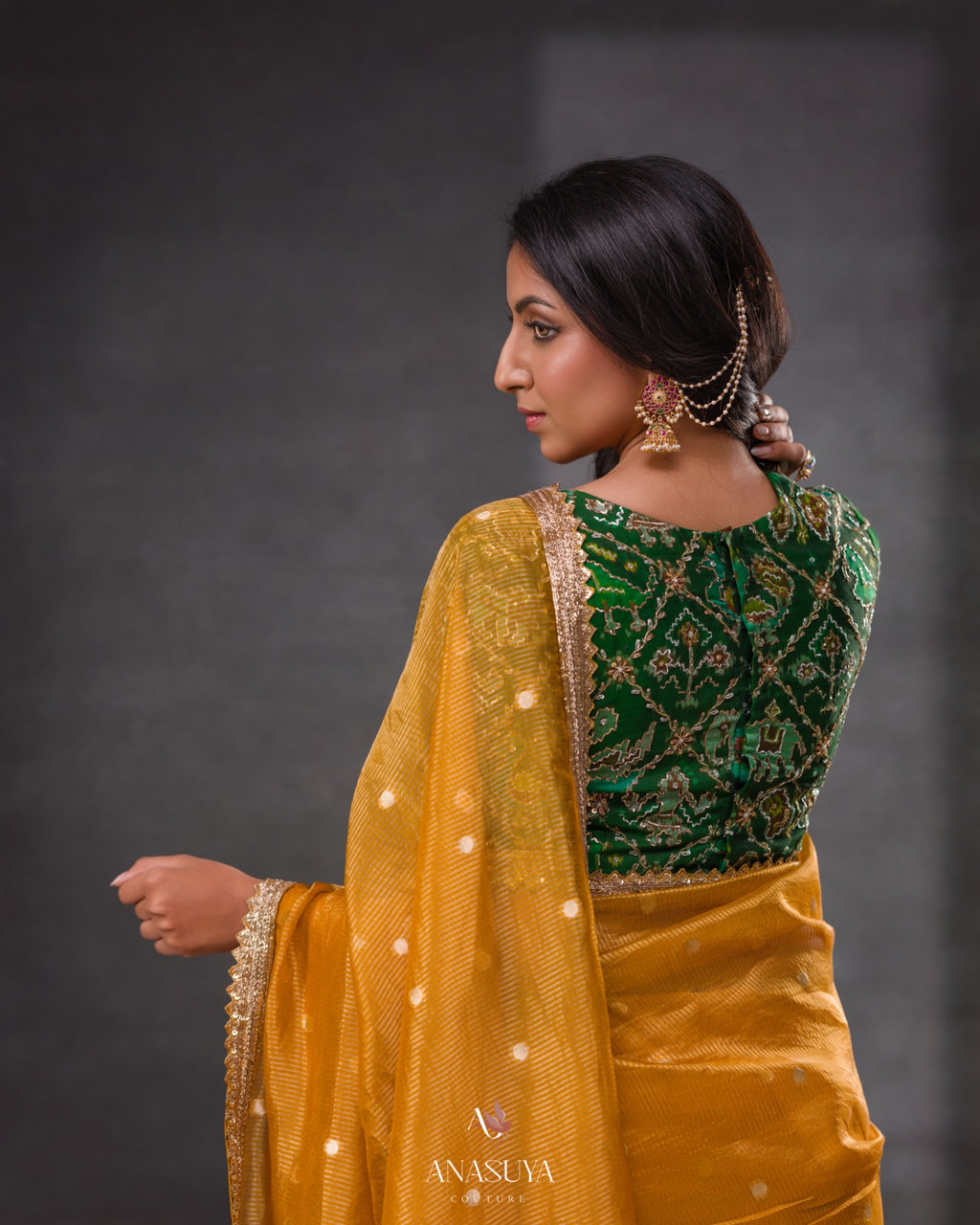 Patola fusion Saree