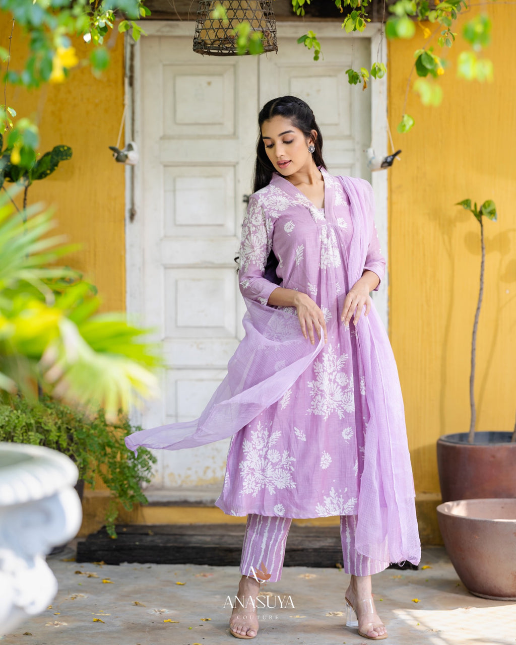 Chanderi 3 pc set