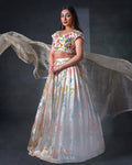 Pure Tissue Lehenga