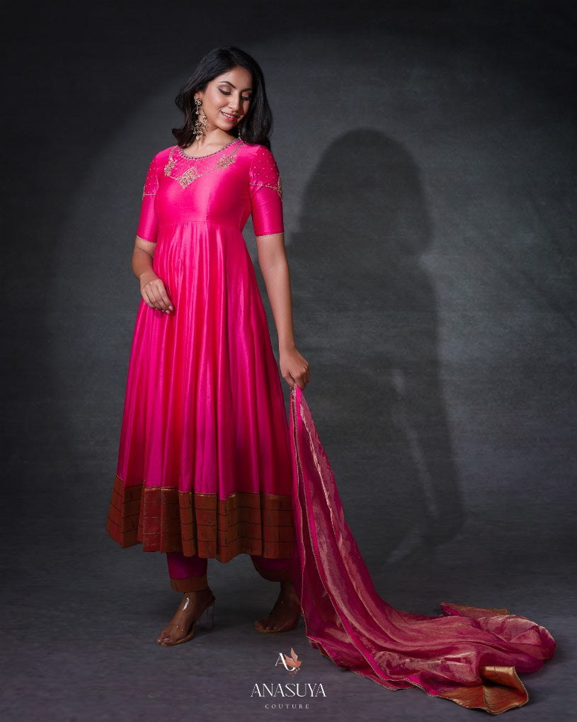 Paithani Fusion Anarkali