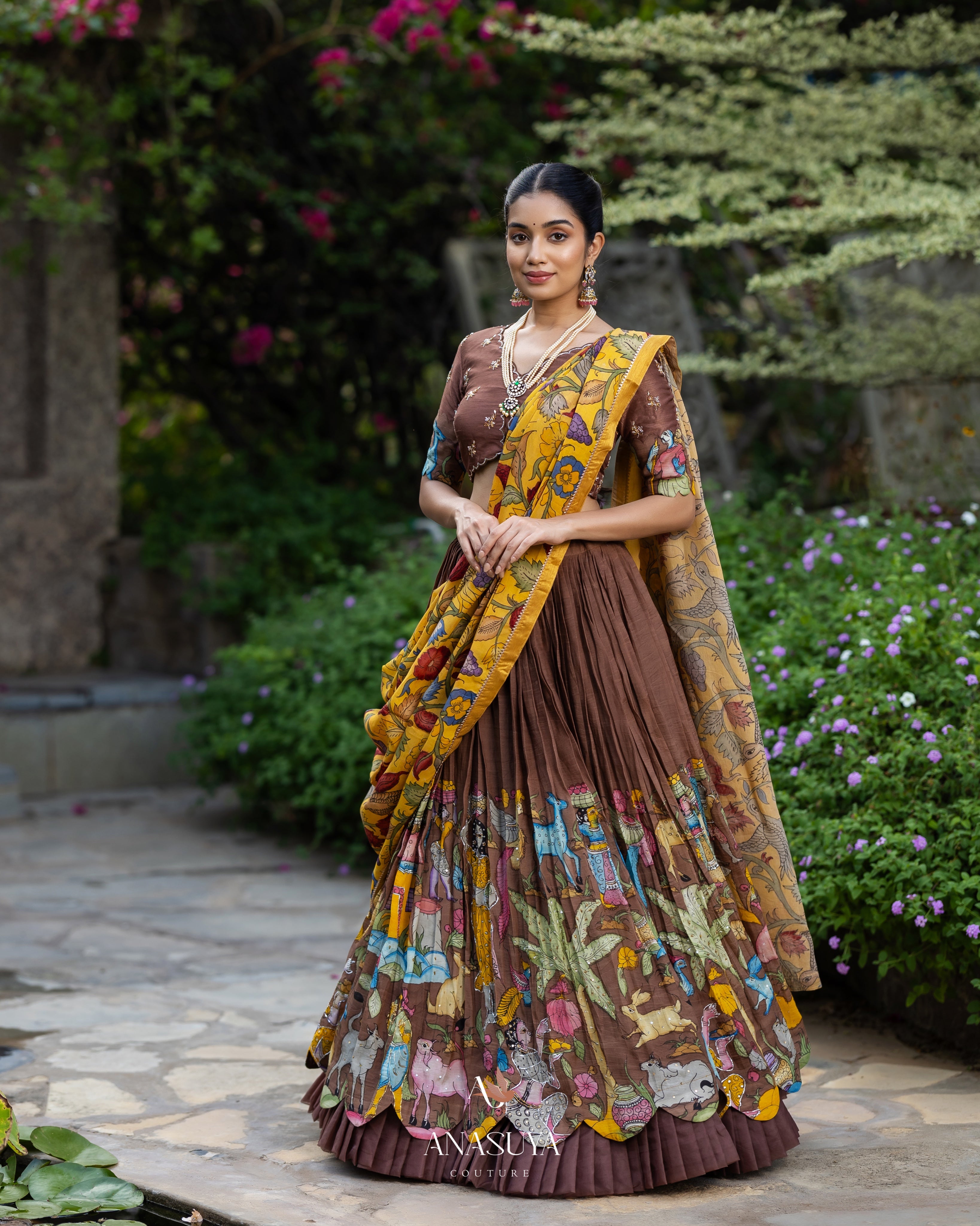 kalamkari Lehenga