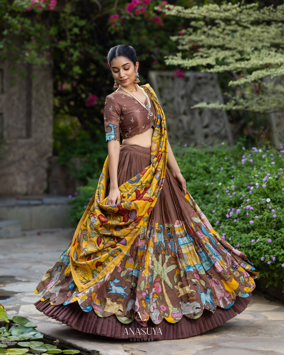 kalamkari Lehenga