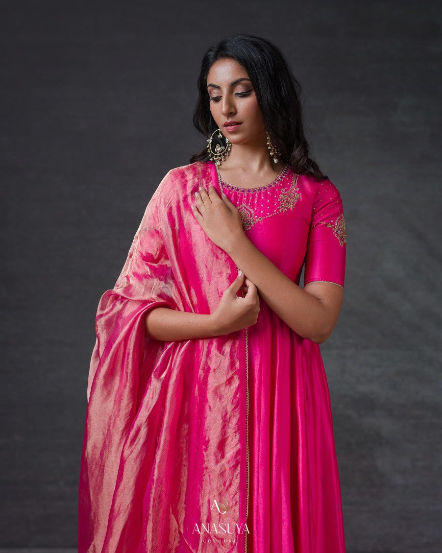 Paithani Fusion Anarkali