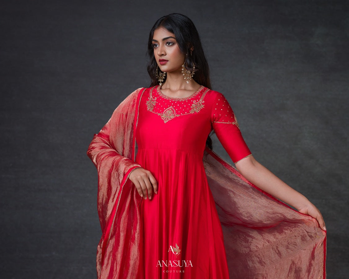 Paithani Fusion Anarkali