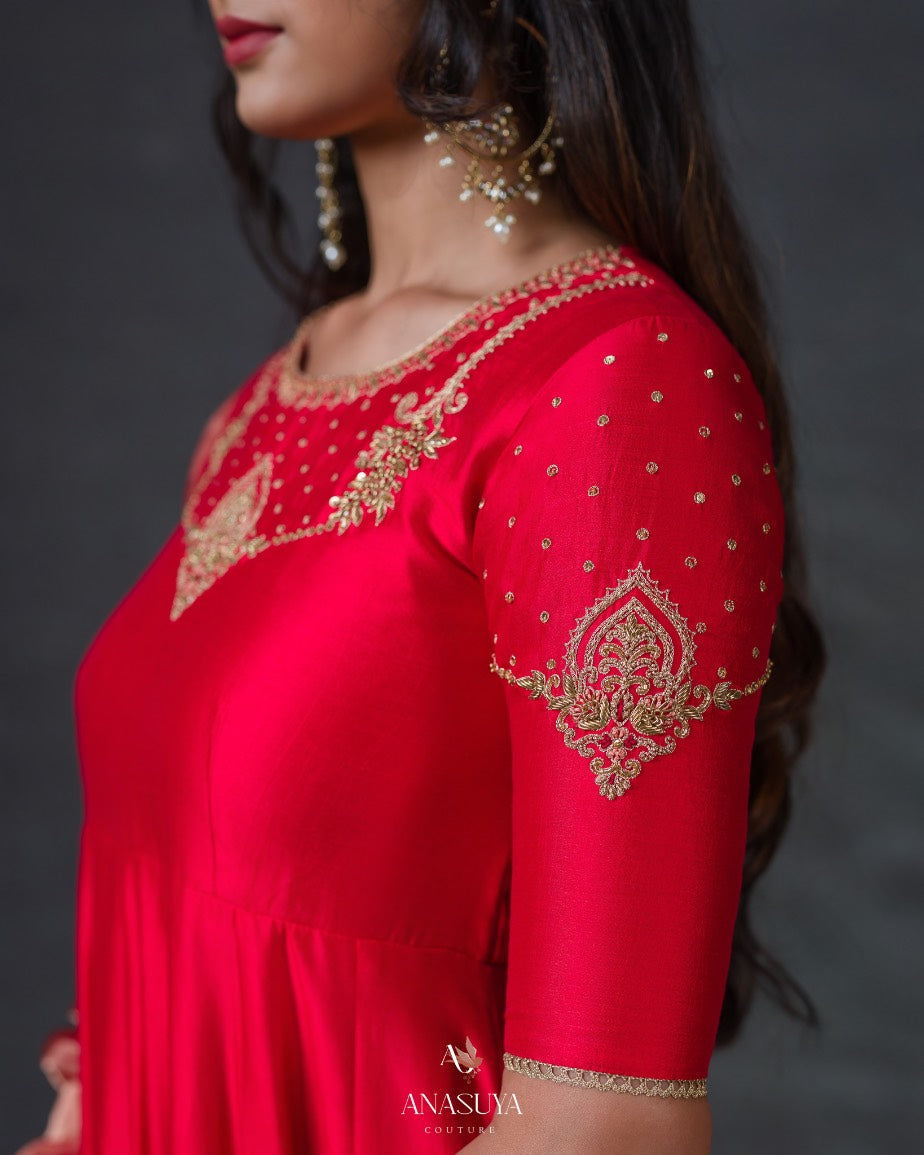 Paithani Fusion Anarkali
