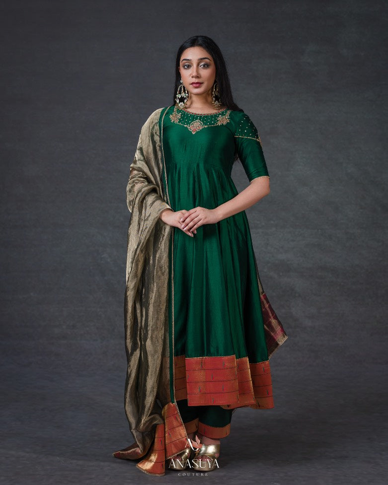Paithani Fusion Anarkali
