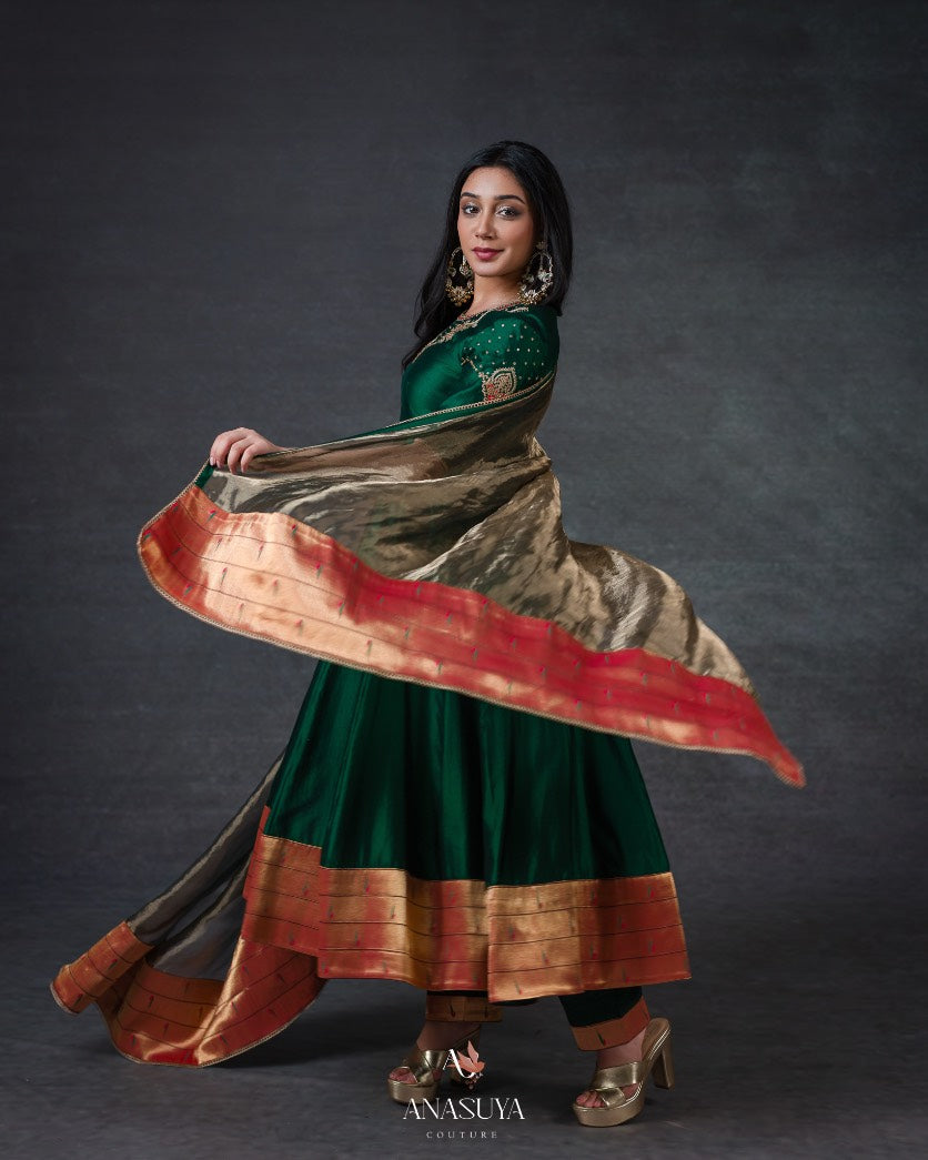 Paithani Fusion Anarkali