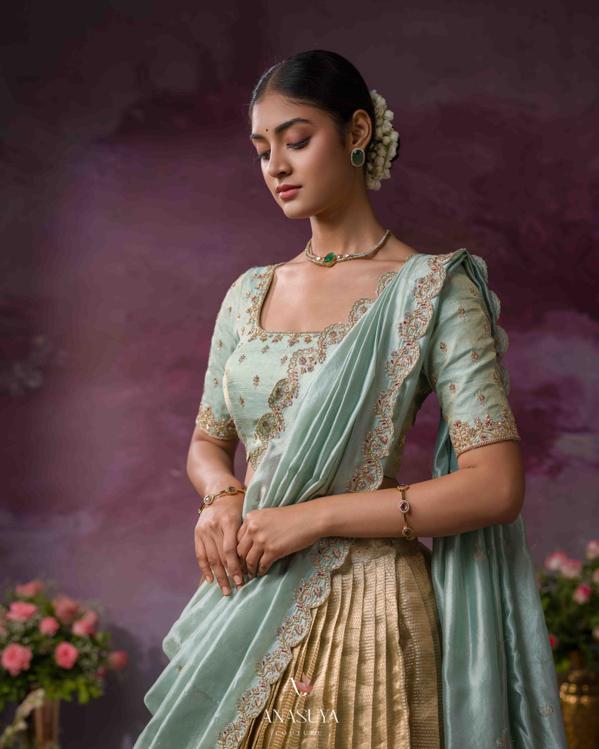 Pure Tissue lehenga