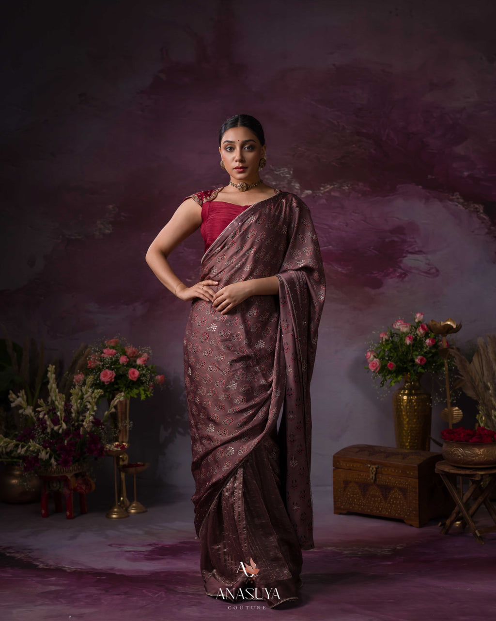 Ajrakh saree