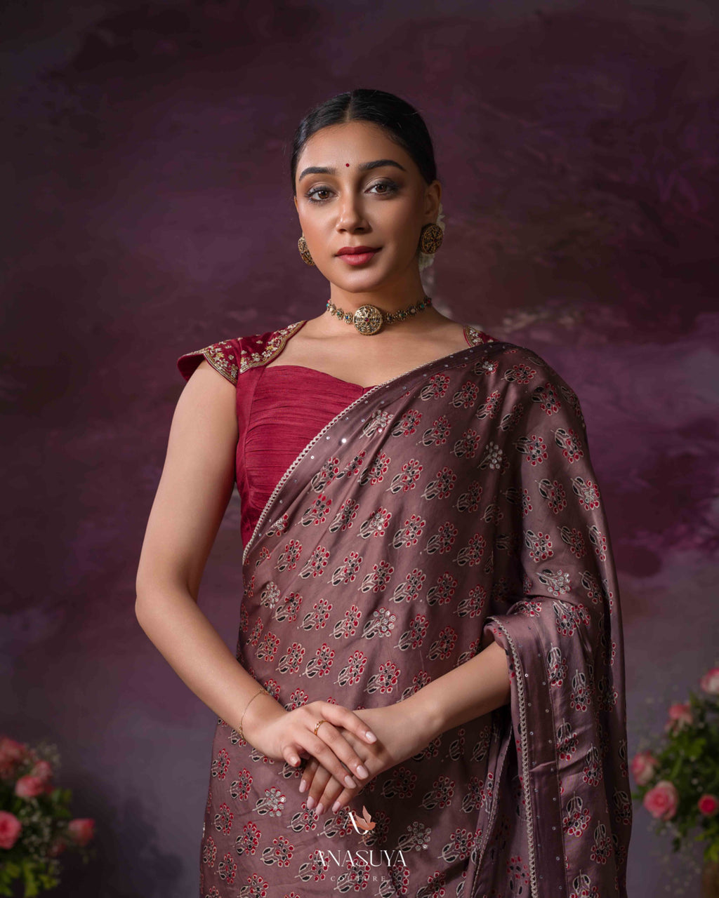Ajrakh saree