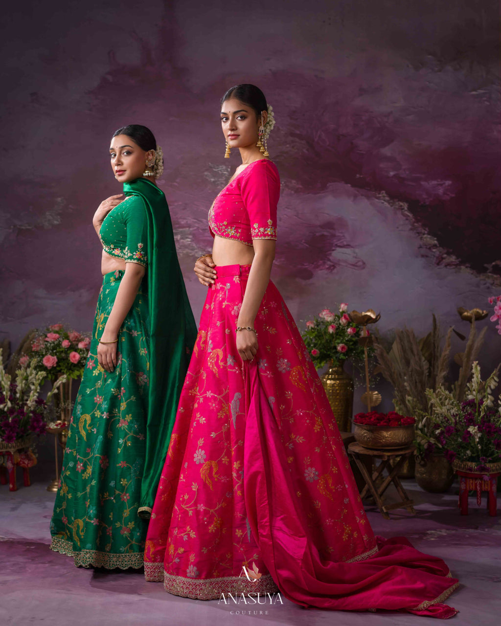 Rawsilk Embroidery lehanga