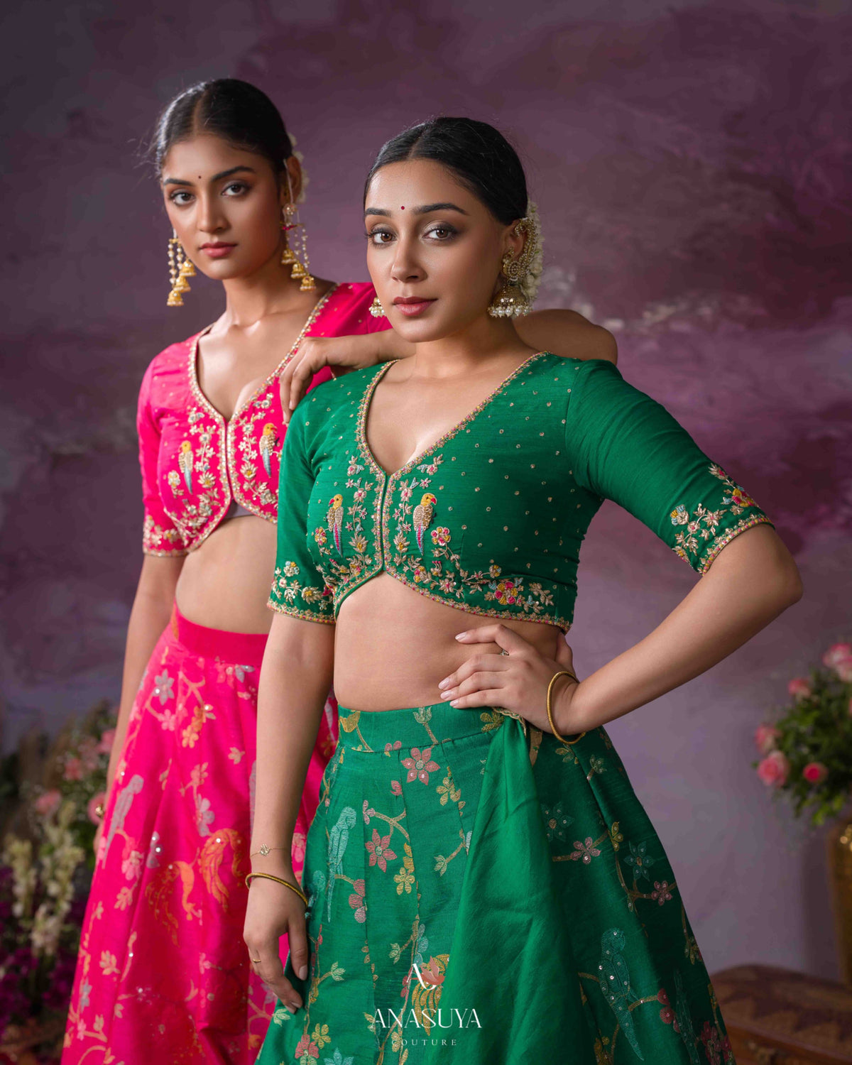 Rawsilk Embroidery lehanga