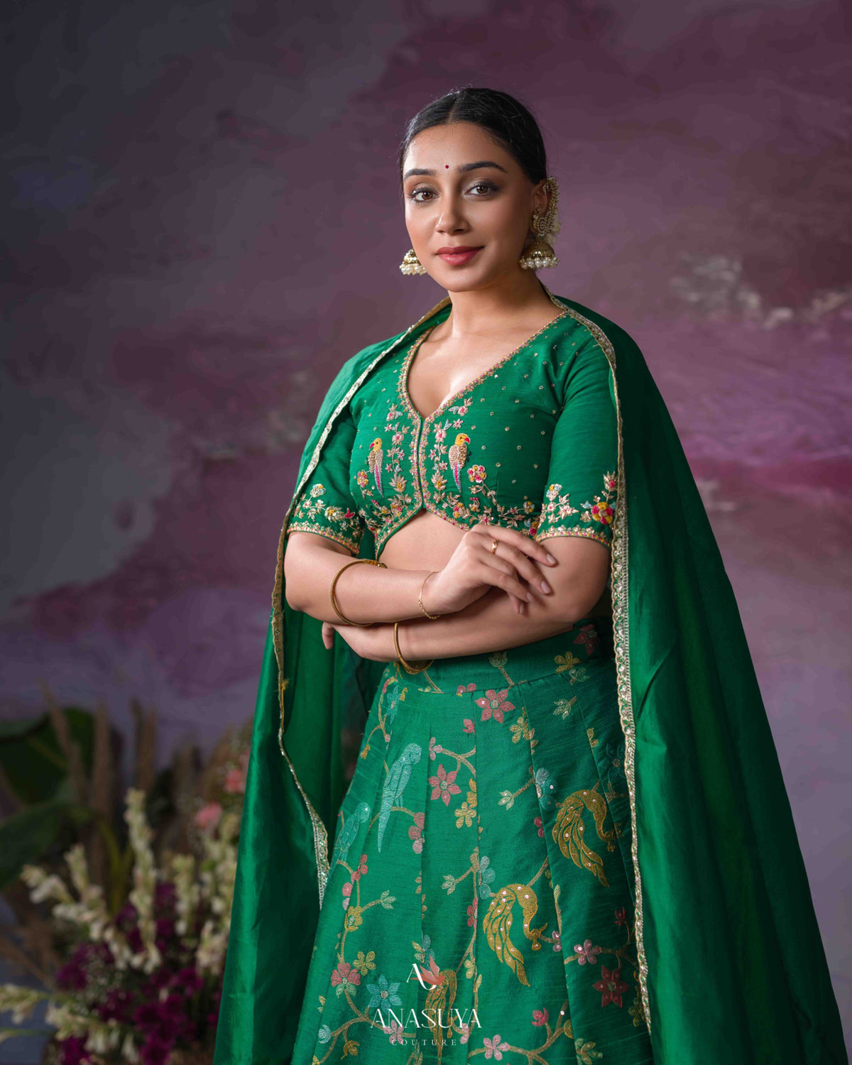Rawsilk Embroidery lehanga