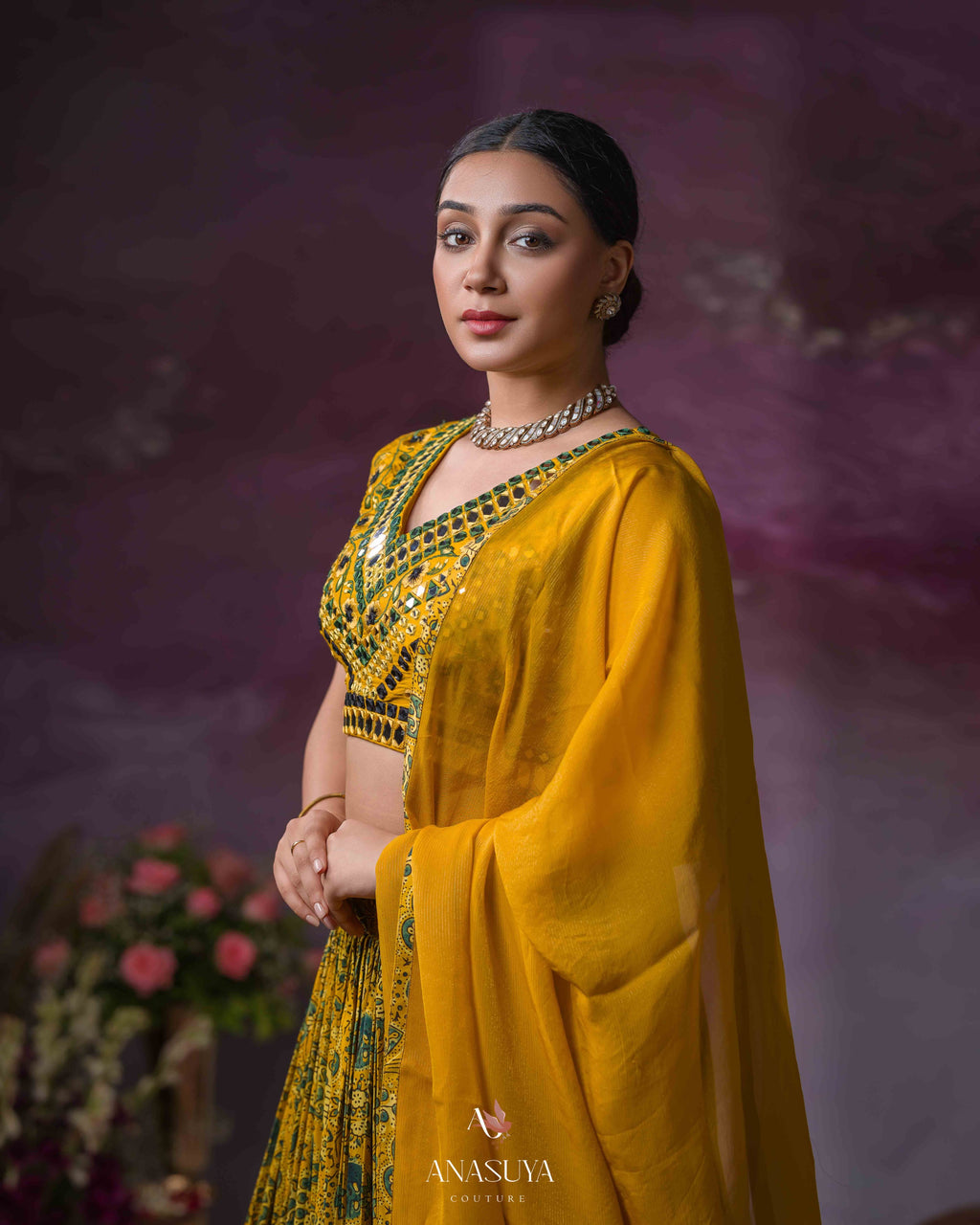 Ajrakh lehenga