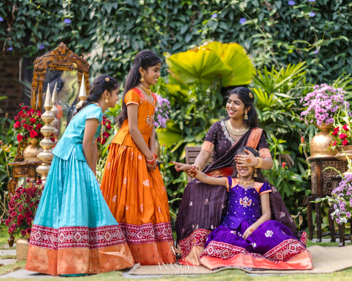 Brown Patola lehenga