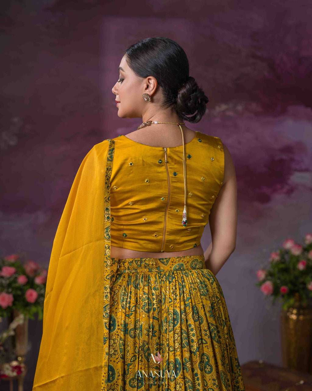 Ajrakh lehenga