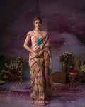 Handpainted Kalamkari Saree