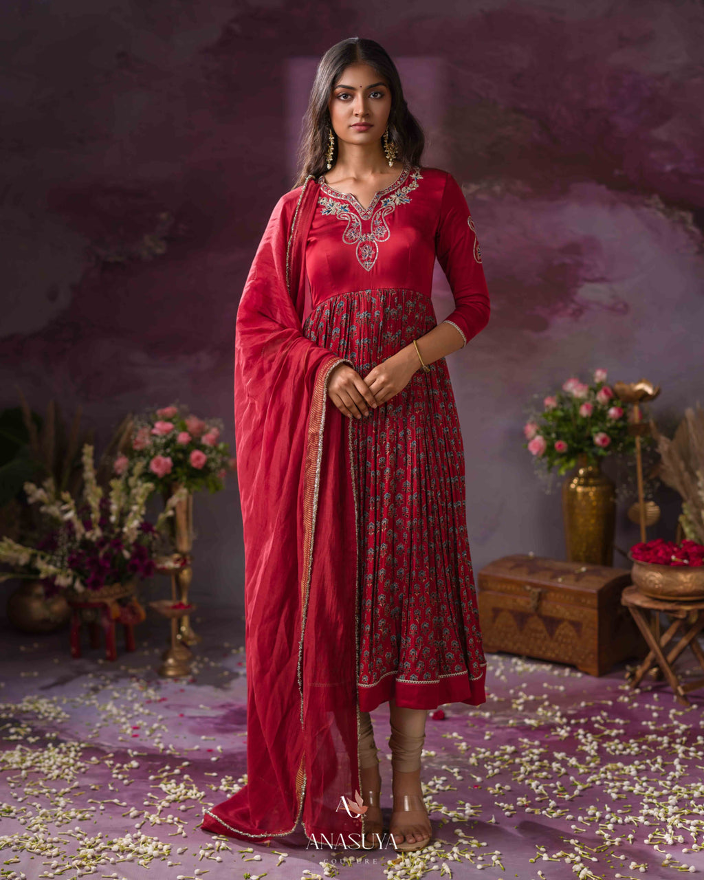 Ajarakh satin Dress