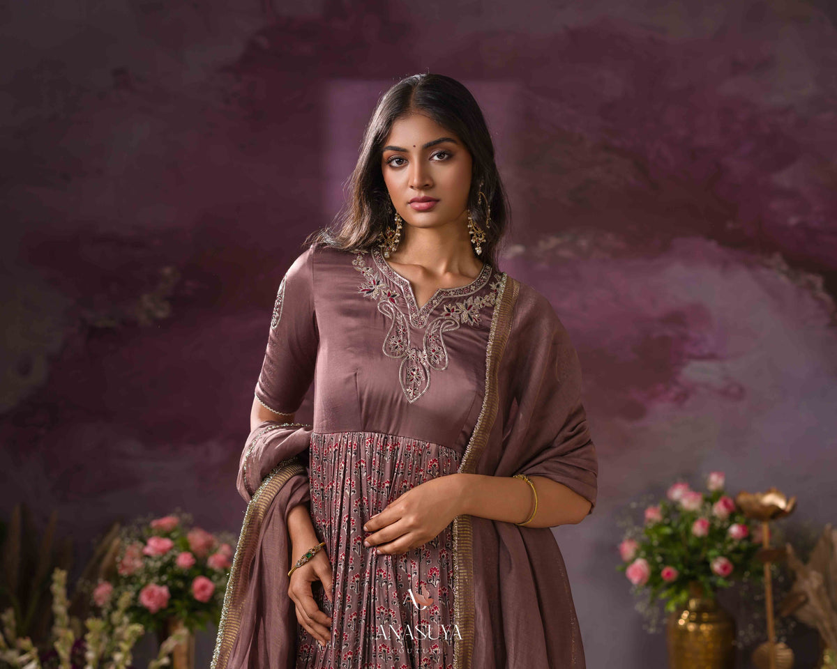 Ajarakh satin Dress