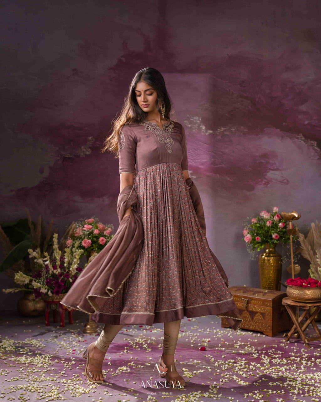 Ajarakh satin Dress