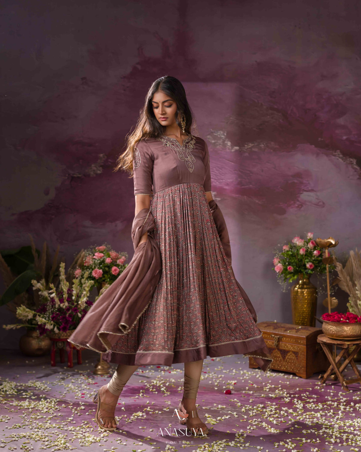 Ajarakh satin Dress