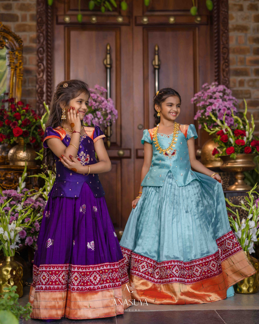 Patola Pithani fusion lehenga