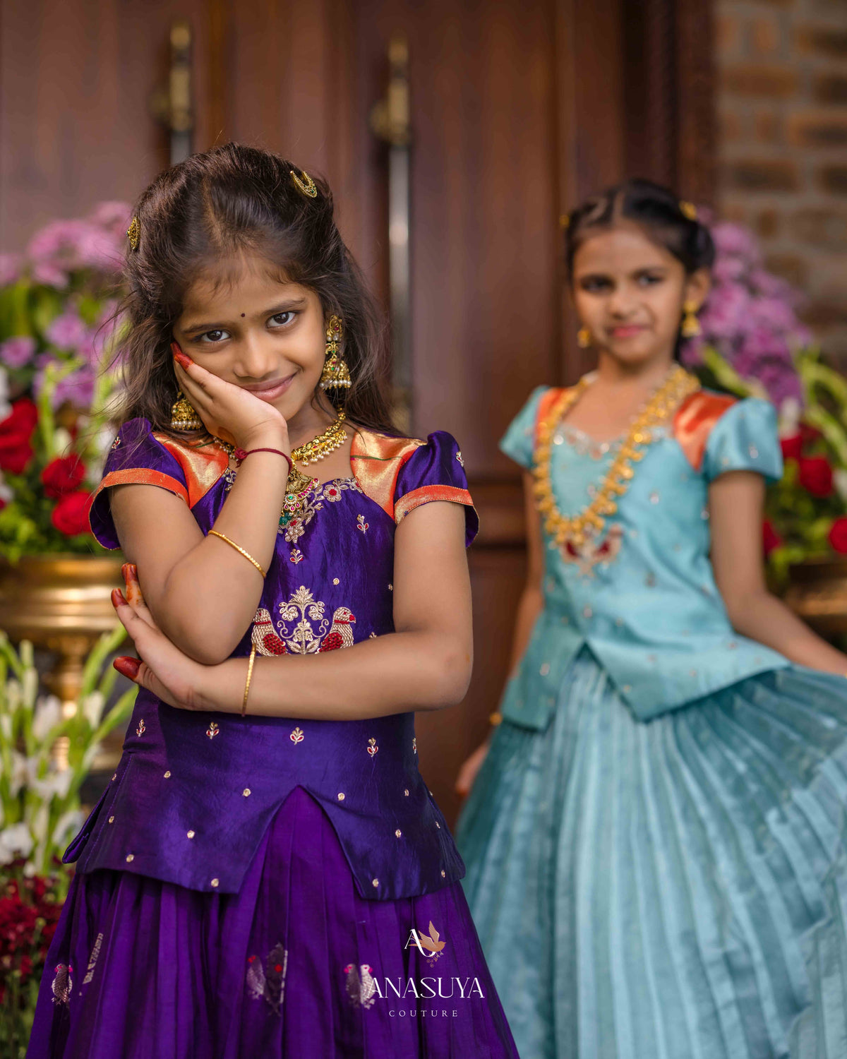 Patola Pithani fusion lehenga