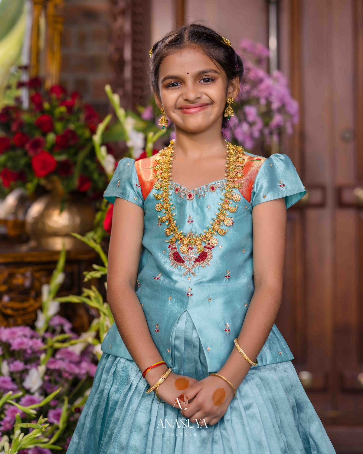 Patola Pithani fusion lehenga