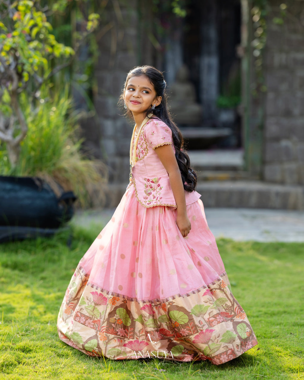 Pure silk kota lehenga