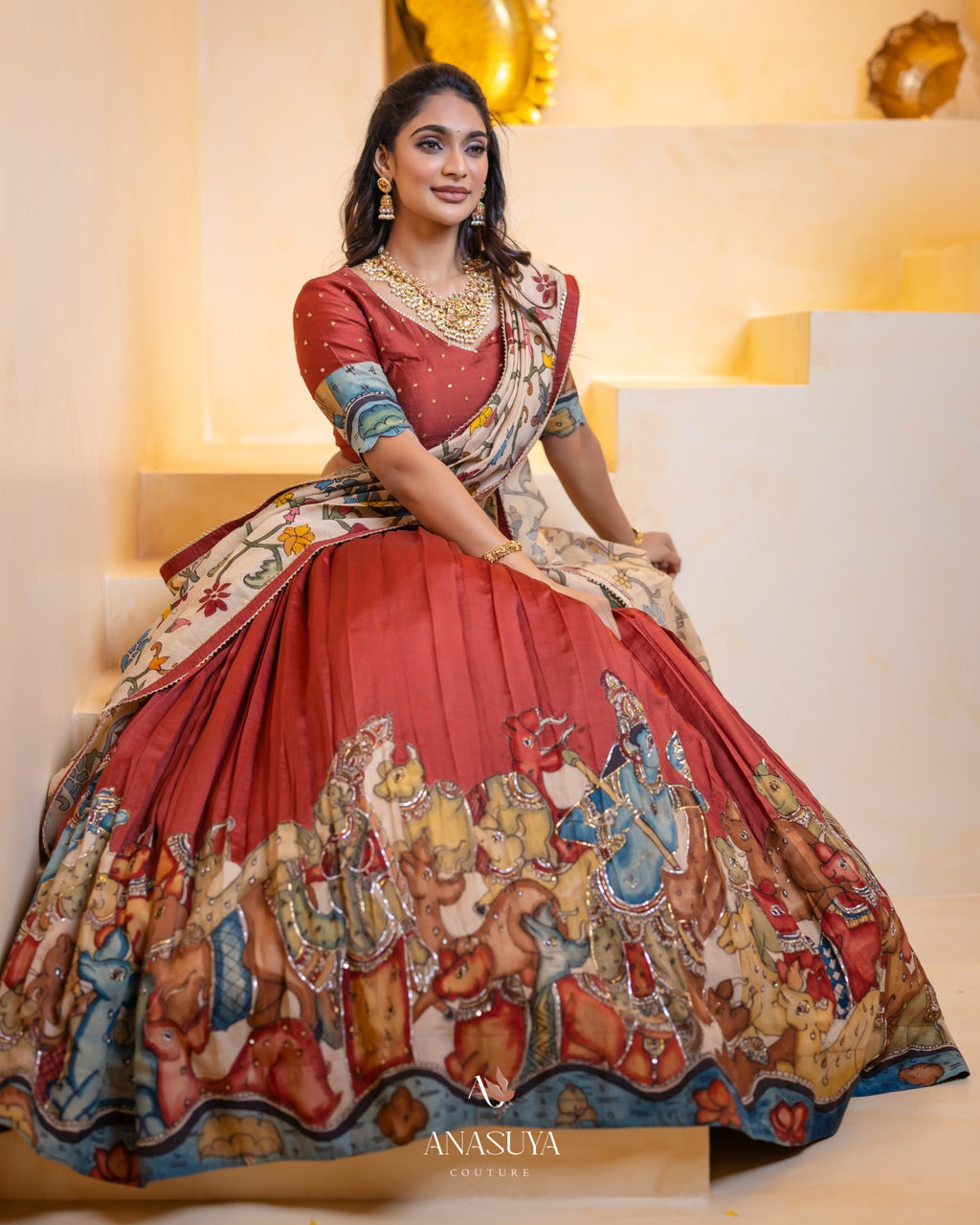 Kalamkari Lehenga
