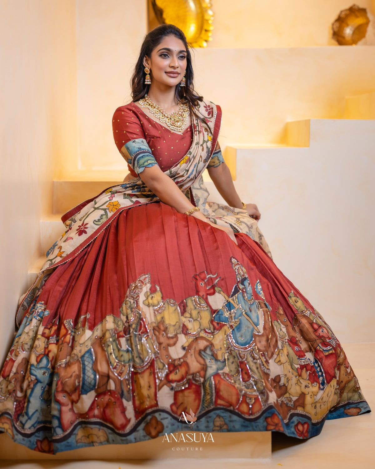 Kalamkari Lehenga