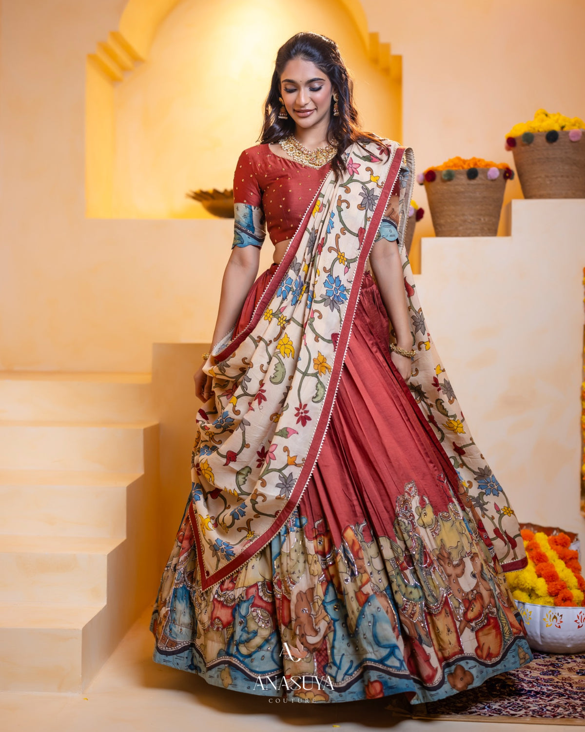 Kalamkari Lehenga