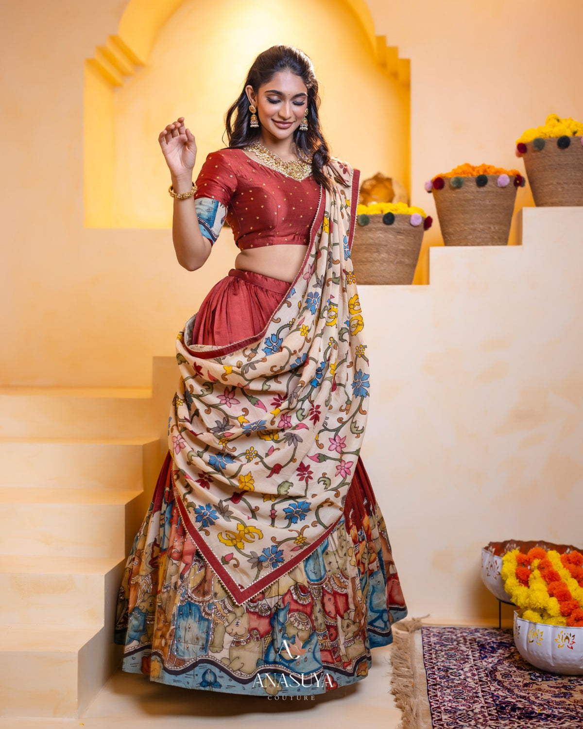 Kalamkari Lehenga
