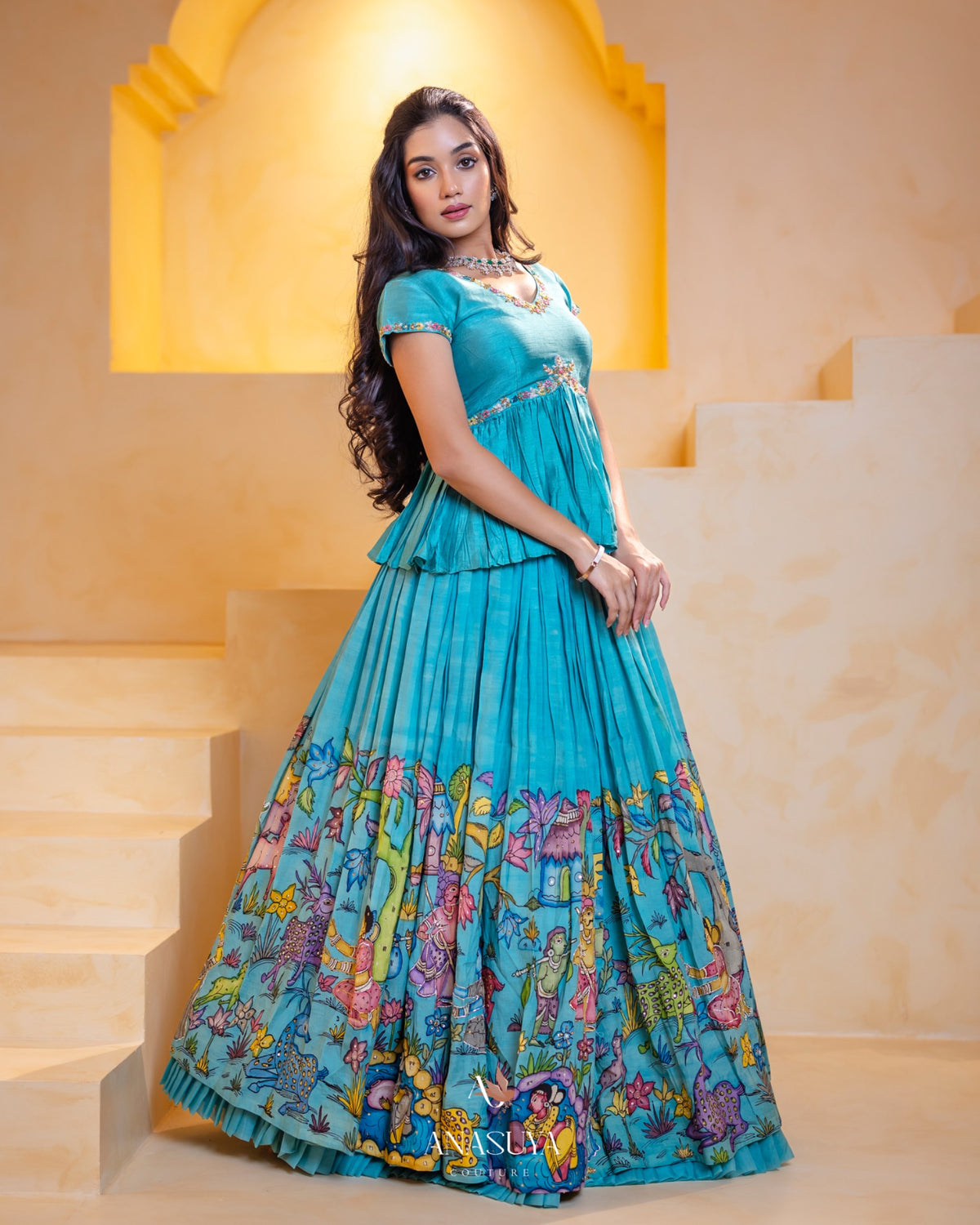 Kalamkari lehenga