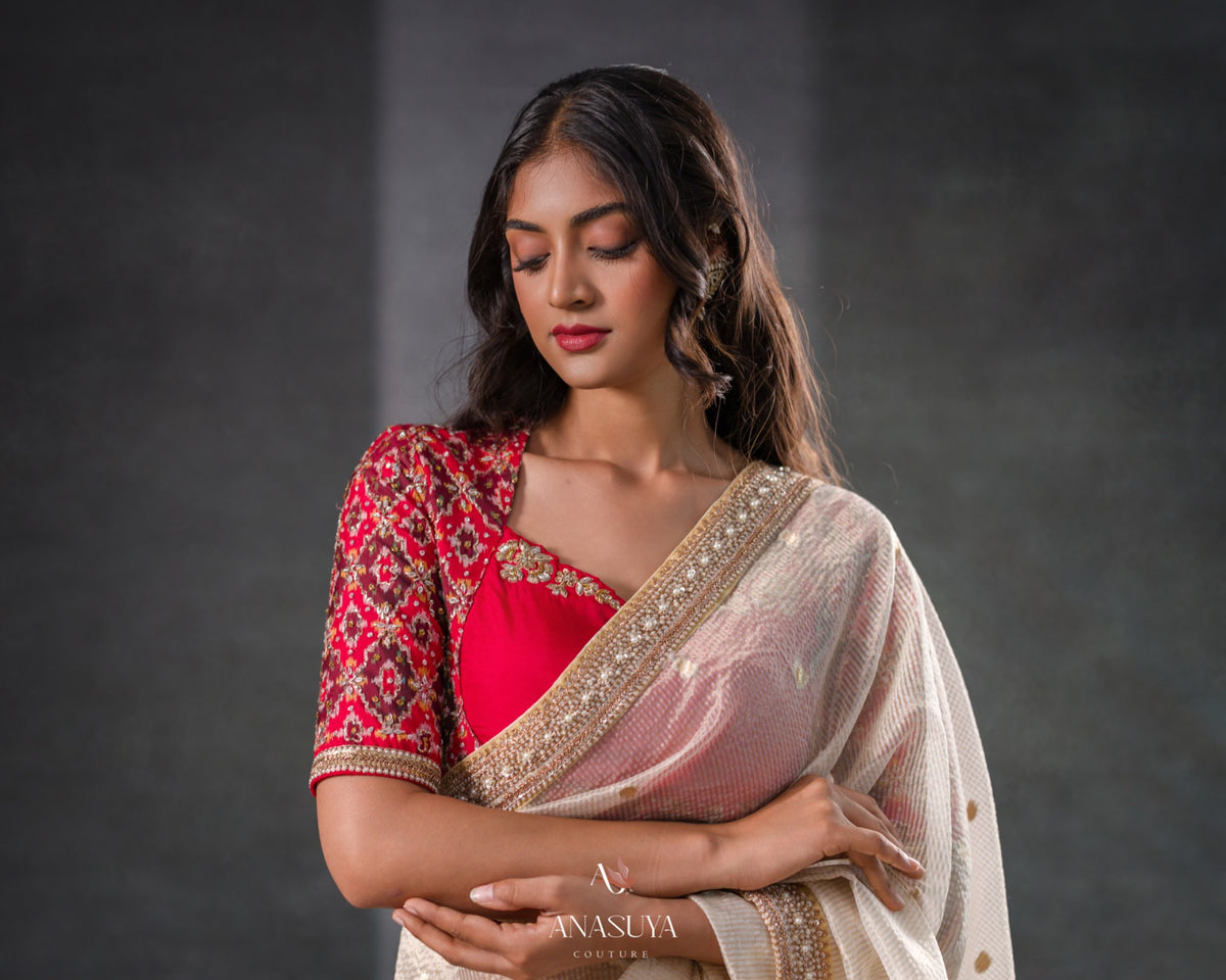 Patola fusion Saree