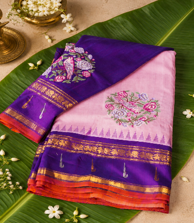 Petit work saree