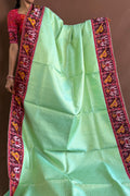 Kanchivaram patola fusion saree